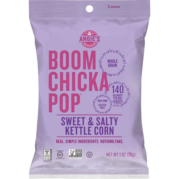 Angies Boomchickapop Angie's Artisan Treats Sweet And Salty Kettle Corn 1 oz. Bag, PK24 1878001213